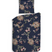 Heckett Lane Dekbedovertrek Flanel Daisy - navy blue