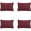 Madison -  Sierkussen Panama bordeaux - Ca. 40x60 cm - Set van 4