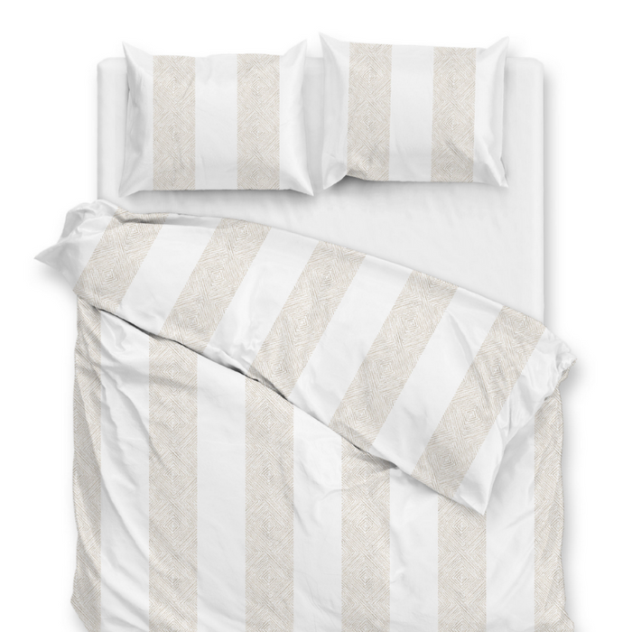 Zo Home Dekbedovertrek Katoen Satijn Tratti di Satinado - forest sand