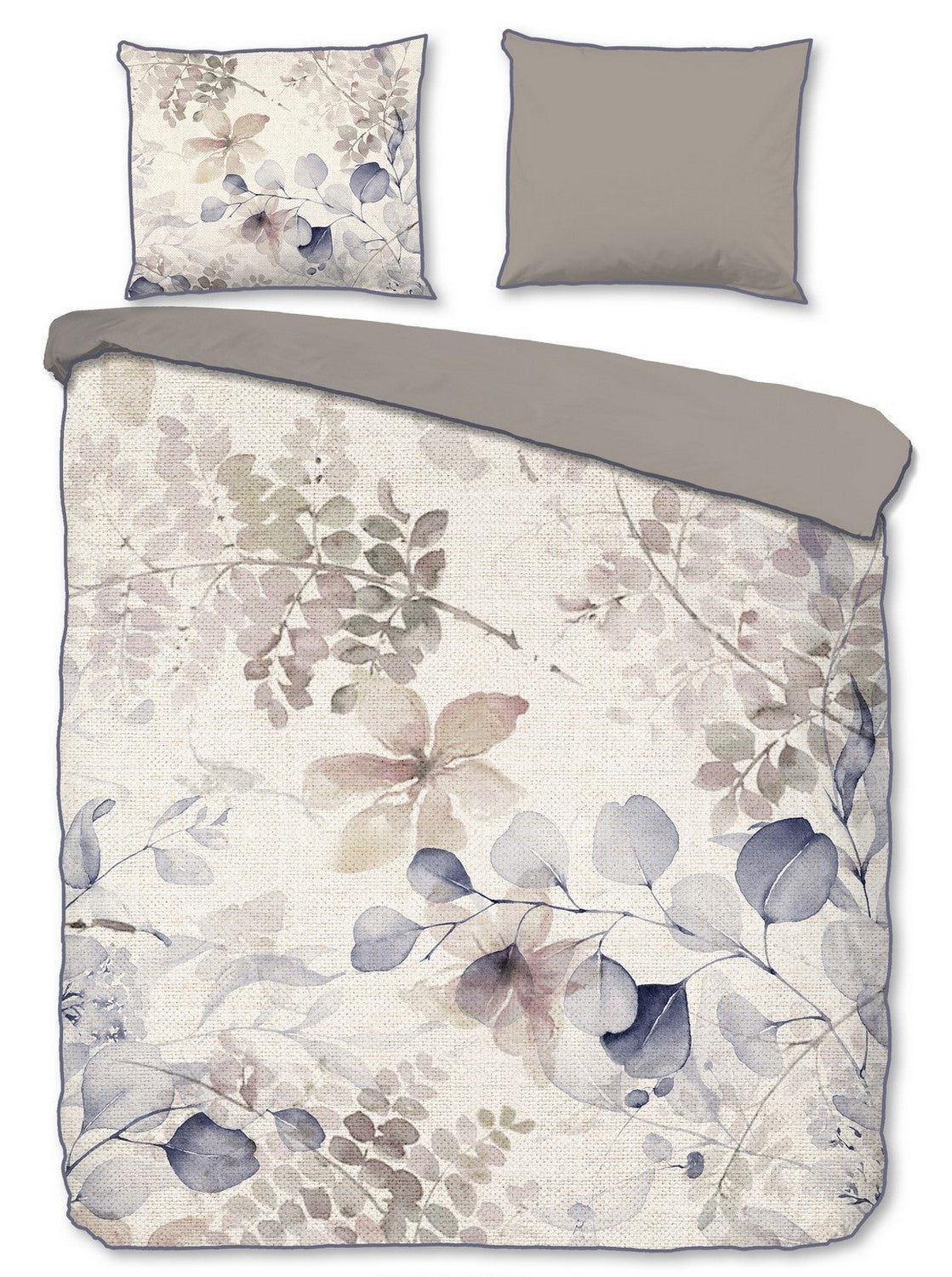 Descanso Dekbedovertrek Biologische Katoen Satijn Fivien - sand