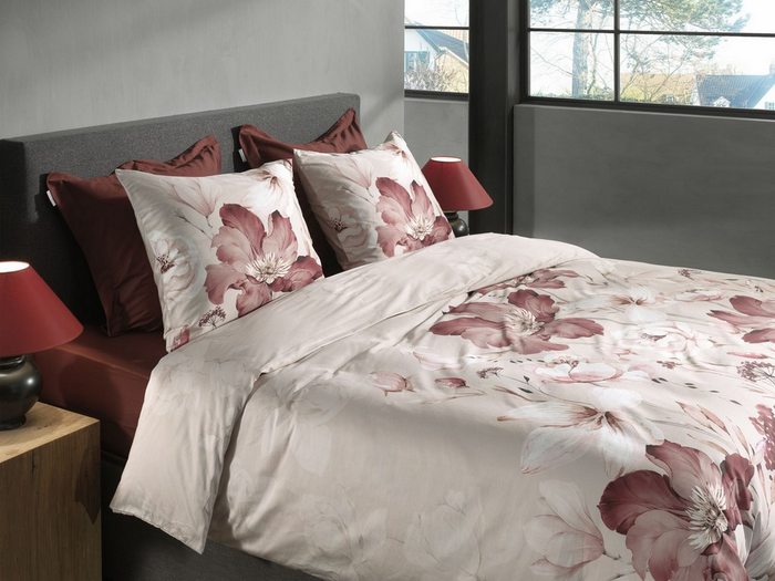 Heckett Lane Dekbedovertrek Katoen Satijn Marie - natural