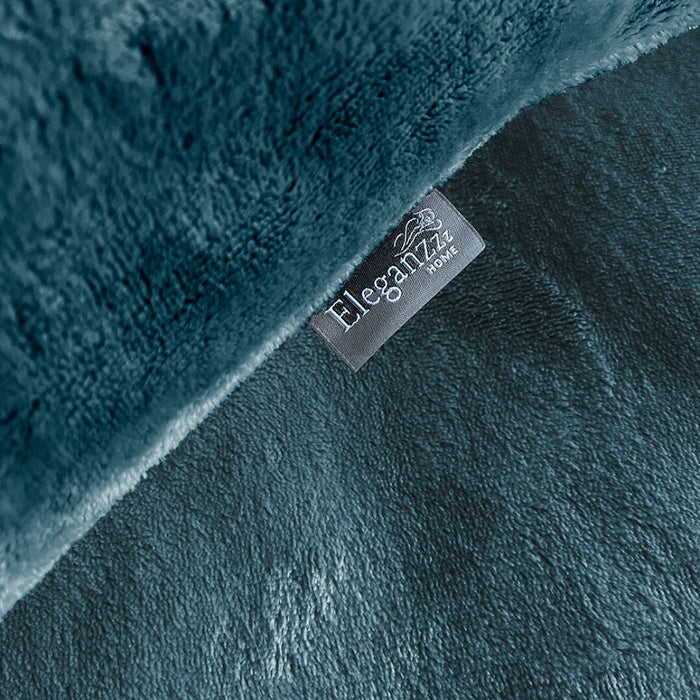 Eleganzzz Dekbedovertrek Flanel Fleece - steel blue