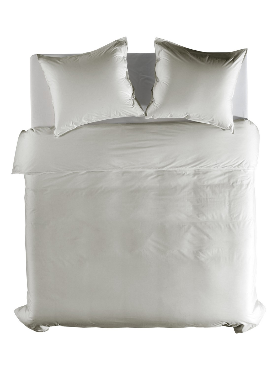 Yellow Dekbedovertrek Percale tender grey