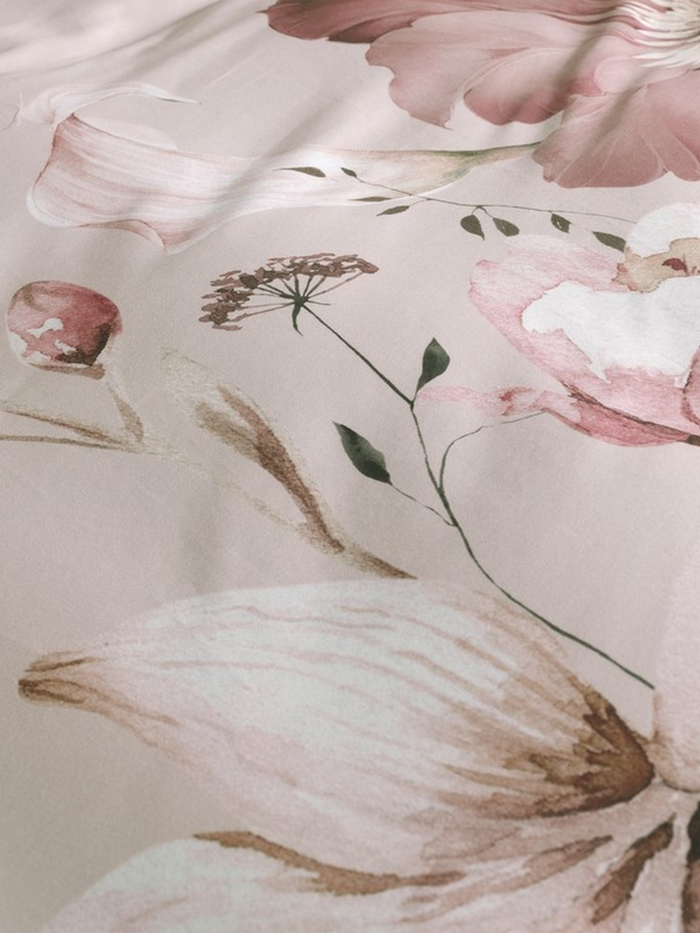 Heckett Lane Dekbedovertrek Katoen Satijn Marie - natural