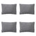 Madison -  Sierkussen Panama grey - Ca. 40x60 cm - Set van 4