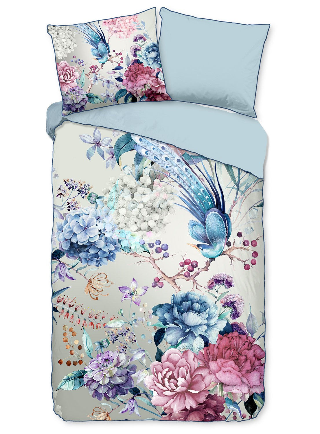 Descanso Dekbedovertrek Biologische Katoen Satijn Mondet - grey