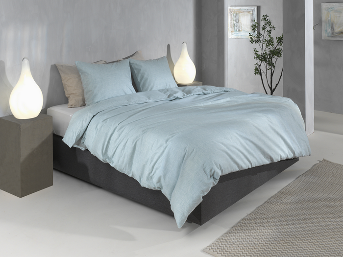 Zo Home Dekbedovertrek Flanella di Lino - mint green