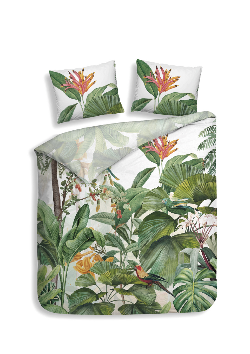 Heckett Lane Dekbedovertrek Katoen Satijn Elisa - white