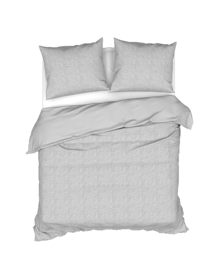 Heckett Lane Dekbedovertrek Mousseline Katoen Scarlett - flint grey