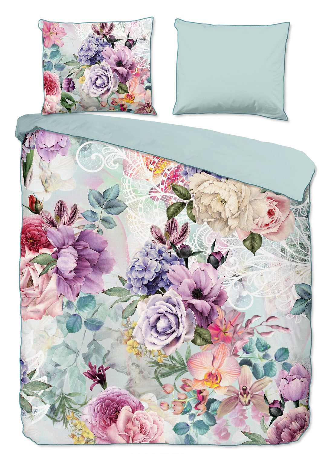 Descanso Dekbedovertrek Biologische Katoen Satijn Anamin - multi