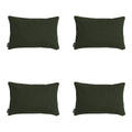 Madison -  Sierkussen Green canvas eco+ - Ca. 30x50 cm - Set van 4