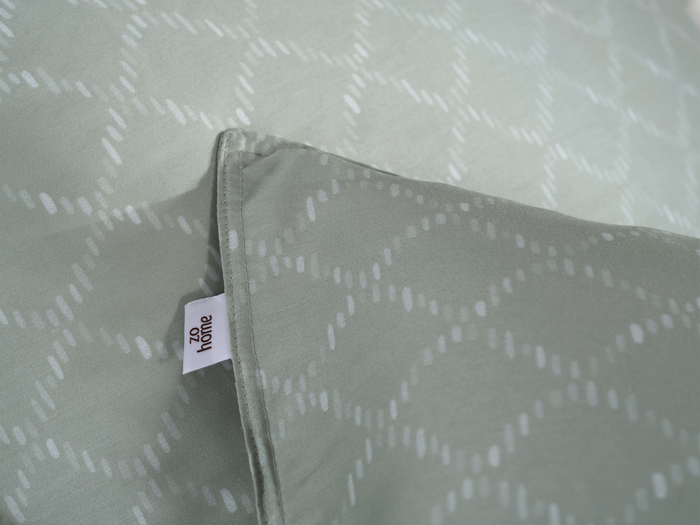 Zo Home Dekbedovertrek Katoen Satijn Linea di Satinado - foam green
