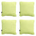 Madison -  Sierkussen Panama lime - Ca. 45x45 cm - Set van 4