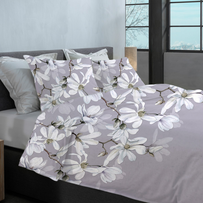 Heckett Lane Dekbedovertrek Flanel Stacey - purple