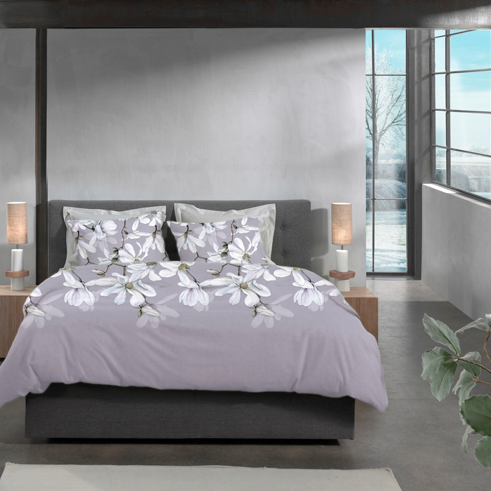 Heckett Lane Dekbedovertrek Flanel Stacey - purple