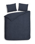 Heckett Lane Dekbedovertrek Flanel Franela - dark blue