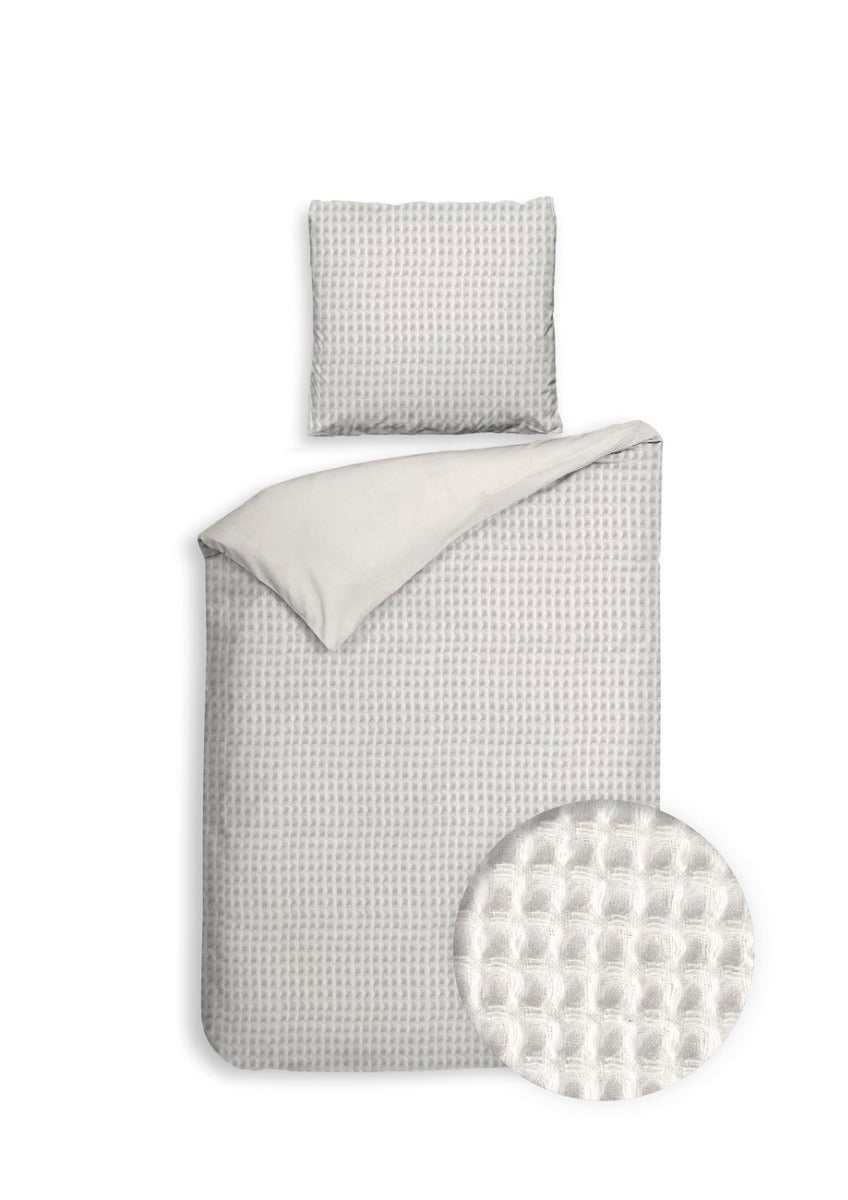 Heckett Lane Dekbedovertrek Katoen Vafala - ivory white