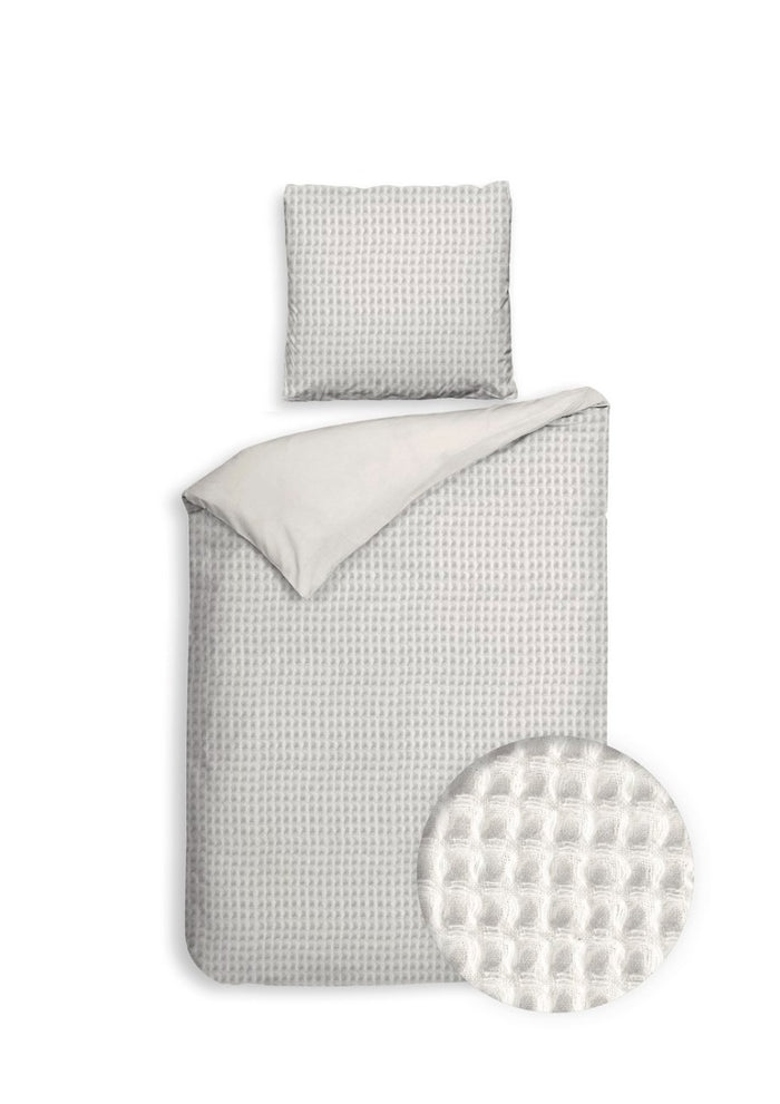 Heckett Lane Dekbedovertrek Katoen Vafala - ivory white