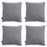Madison -  Sierkussen Panama grey - Ca. 45x45 cm - Set van 4