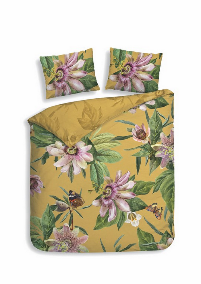 Heckett Lane Dekbedovertrek Katoen Satijn Sara - yellow
