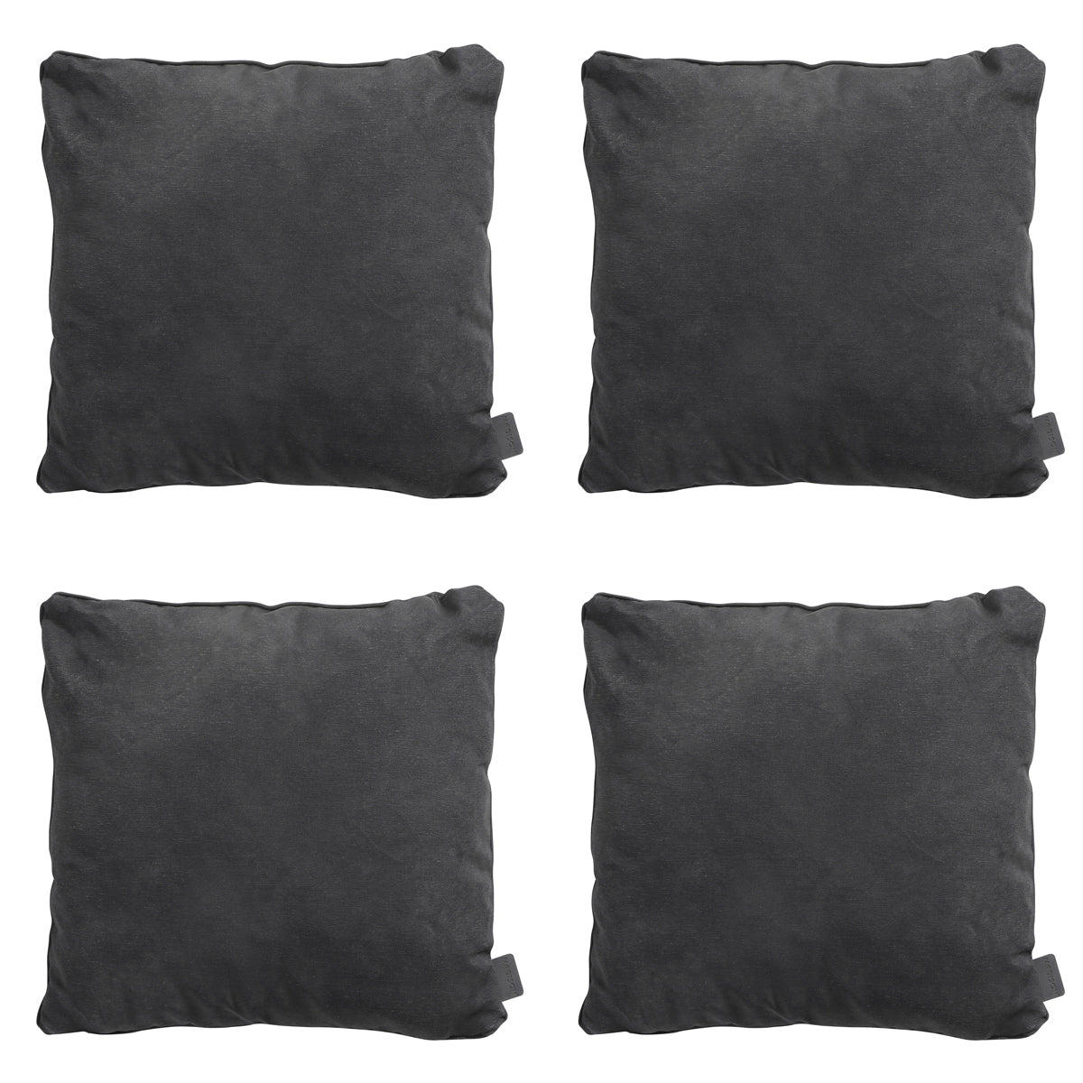 Madison -  Sierkussen Panama black - Ca. 60x60 cm - Set van 4