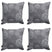 Madison -  Sierkussen Circle grey - Ca. 50x50 cm - Set van 4