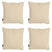 Madison -  Sierkussen Beige canvas eco+ - Ca. 50x50 cm - Set van 4