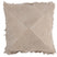 J-line - Kussen Kruis Vierkant Leder Beige - 42x41x12cm