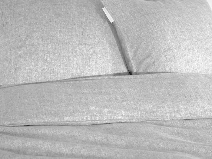 Heckett Lane Dekbedovertrek Flanel Franela - light grey