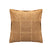 PTMD Cobie Camel Suede Leather Cushion Square S