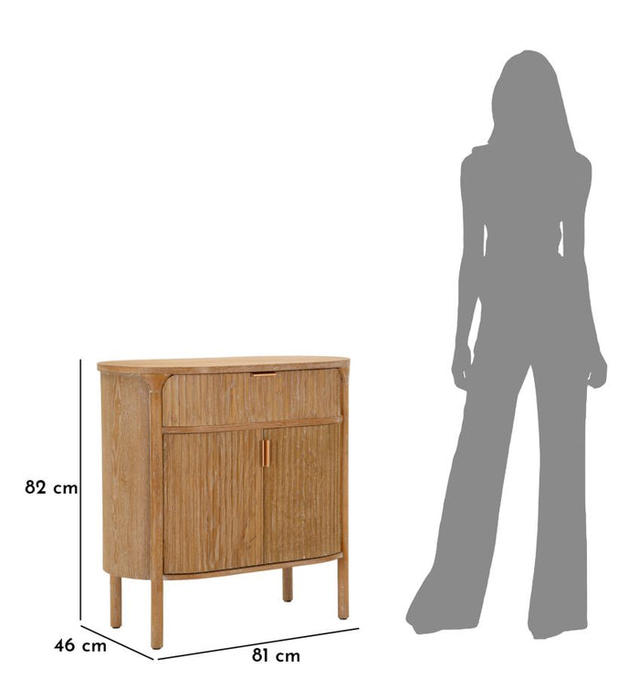 Kast van dennenhout cm 81x46x82