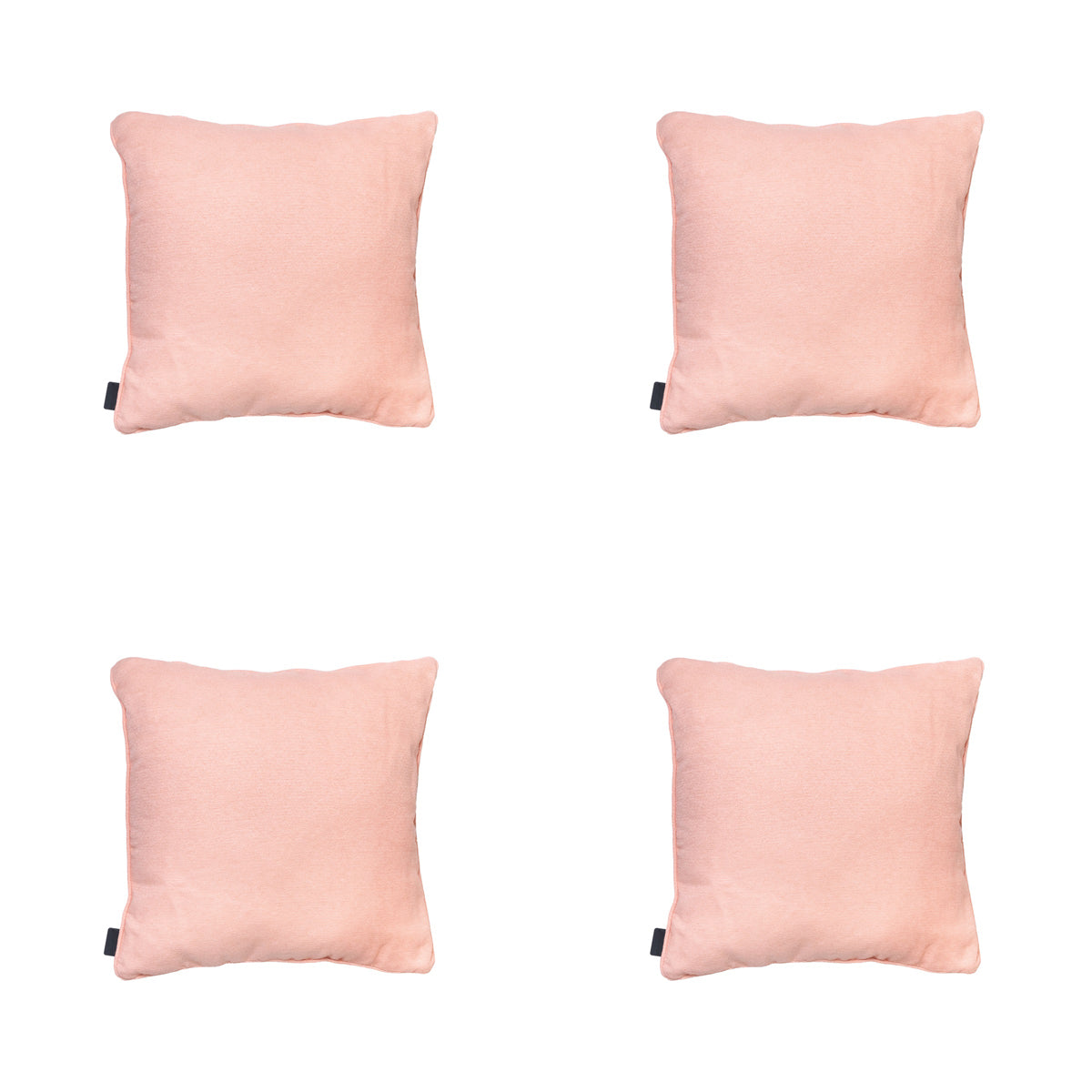 Madison -  Sierkussen Napels salmone - Ca. 50x50 cm - Set van 4