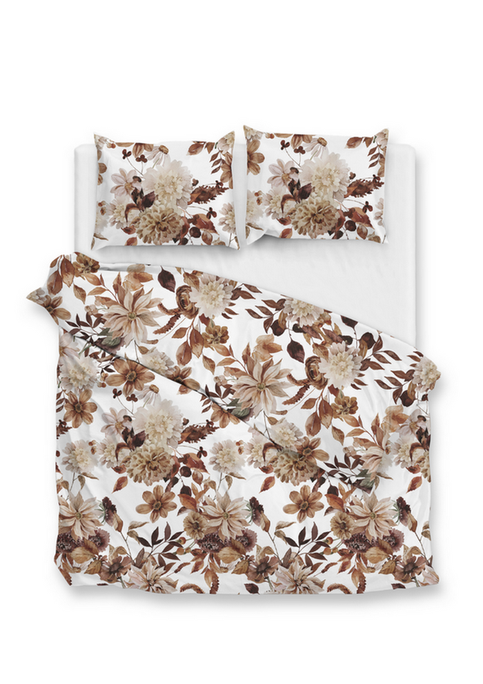 Zo Home Dekbedovertrek Flanel Sofia - brown