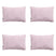 Madison -  Sierkussen Panama soft pink - Ca. 40x60 cm - Set van 4