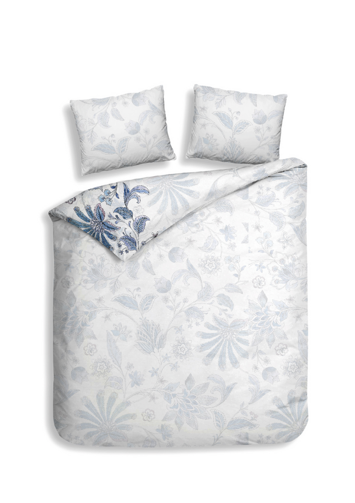 Heckett Lane Dekbedovertrek Katoen Satijn Asia - white