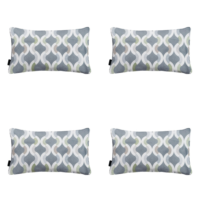 Madison -  Sierkussen Trivia grey - Ca. 30x50 cm - Set van 4