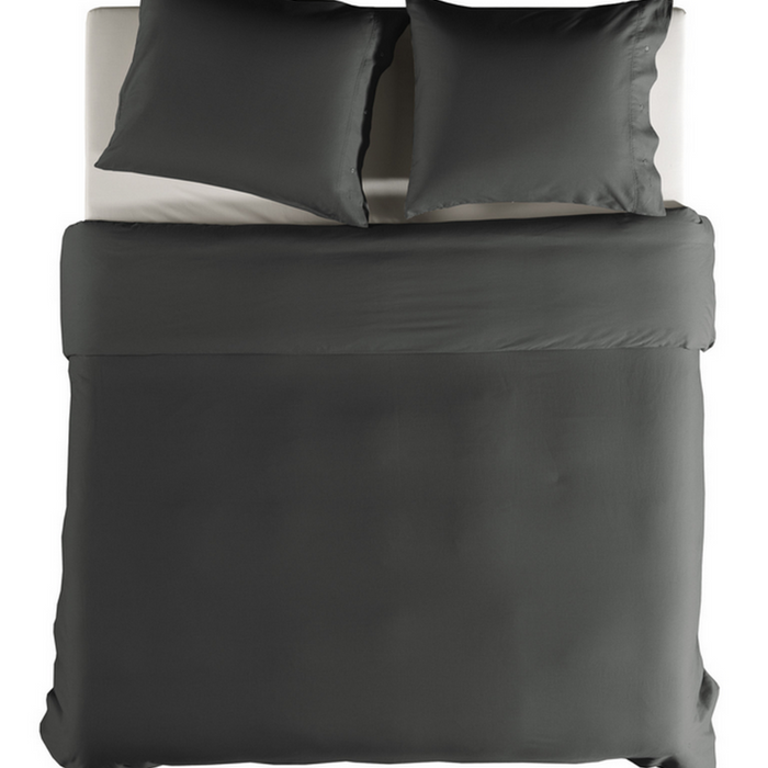 Yellow Dekbedovertrek Katoen Cialda - pewter grey