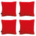 Madison -  Sierkussen Panama red - Ca. 45x45 cm - Set van 4