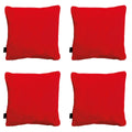 Madison -  Sierkussen Panama red - Ca. 45x45 cm - Set van 4