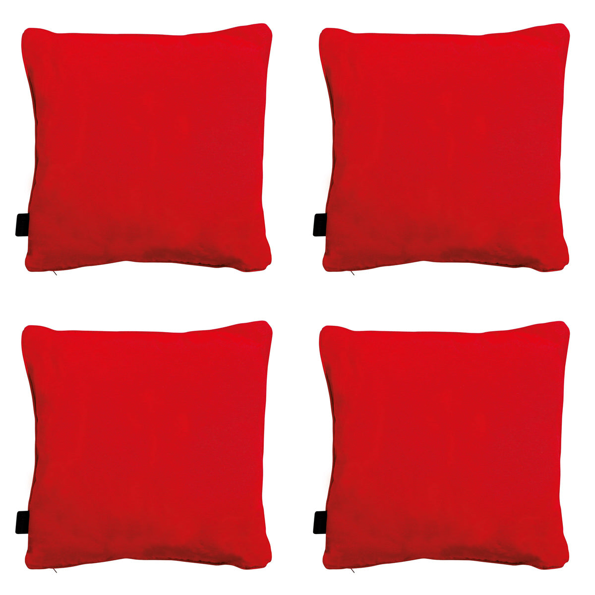 Madison -  Sierkussen Panama red - Ca. 45x45 cm - Set van 4