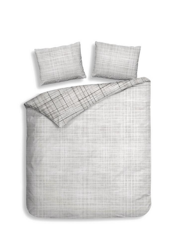 Heckett Lane Dekbedovertrek Katoen Twill Helgi - grey