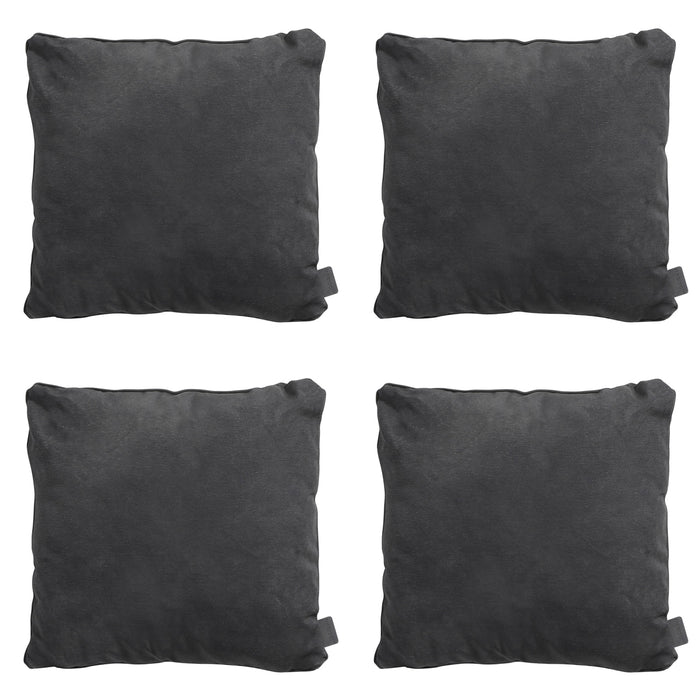 Madison -  Sierkussen Panama black - Ca. 45x45 cm - Set van 4