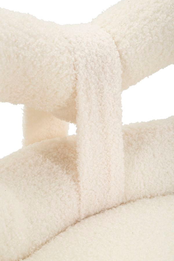 Mini witte teddy stoel cm ø 40x67