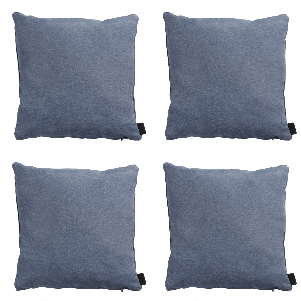 Madison -  Sierkussen Panama safier blue - Ca. 45x45 cm - Set van 4