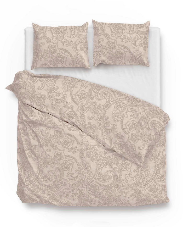 Zo Home Dekbedovertrek Katoen Paisley di Lino - sandy beige