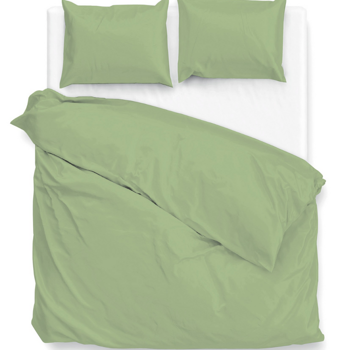 Zo Home Satinado Dekbedovertrekset Uni Katoen Satijn - sage green
