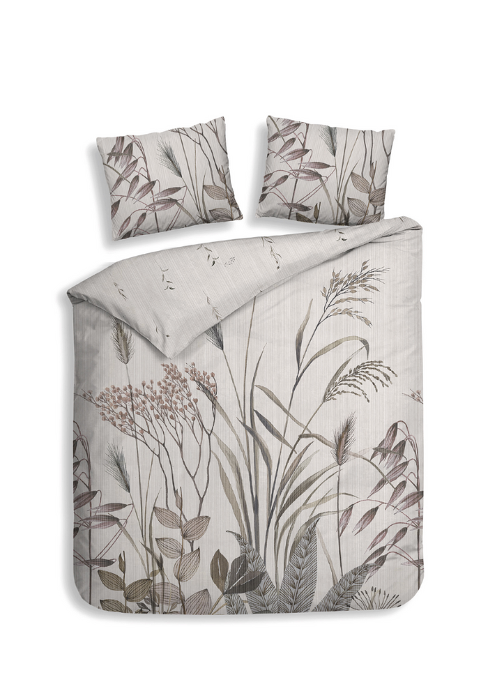 Heckett Lane Dekbedovertrek Katoen Satijn Elvira - natural