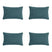 Madison -  Sierkussen Sea blue canvas eco+ - Ca. 30x50 cm - Set van 4