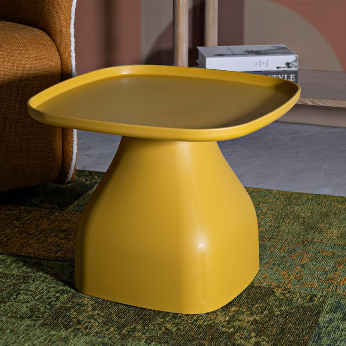 Plastic tafel geel cm 48x48x38