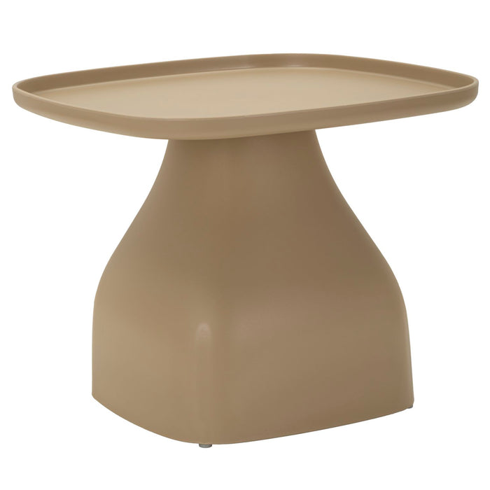 Tafel in tortora kunststof cm 48x48x38